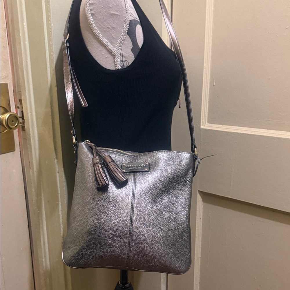 Kate Spade Metallic Crossbody with Tassel - Picture 4 of 8